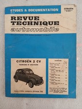 RTA - CITROEN 2 CV TOURISME ET UTILITAIRE TOUS TYPES JUSQU'A FEVRIER 1970