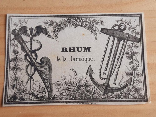 Rare ancienne étiquette rhum - ancienne,