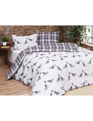Housse couette teckels - housse,