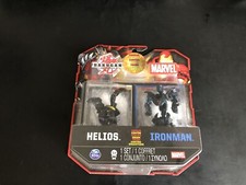 Bakugan vs marvel Helios vs Black Iron man Rare