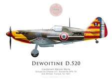 Print Dewoitine D.520, Lt