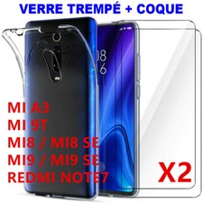 COQUE ANTICASSE +2 VERRE TREMPE XIAOMI REDMI NOTE 7 8T 9S PRO MI 11 10 Lite 8 9