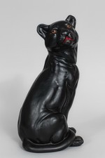 Panthère Vintage En Plâtre