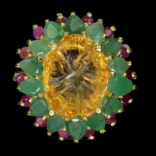 925 Bague en Argent Fleur