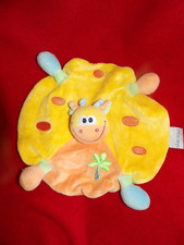 Doudou Plat Rond Nattou Vache