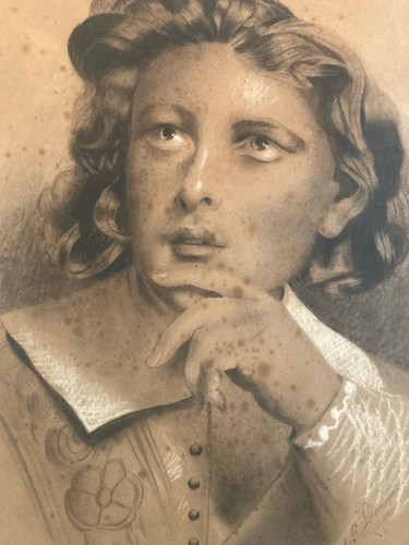 Dessin crayon portrait tête - dessin,