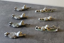 Lot de 7 anciens soldats en plomb 1ère guerre mondiale 14/18 WW1 militaria rare