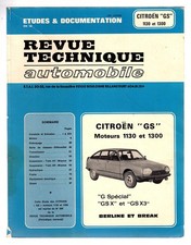▬►RTA REVUE TECHNIQUE  AUTOMOBILE CITROËN GS Moteurs 1130 et 1300