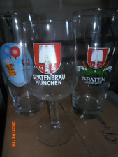 BIERE SPATEN MUNCHEN ET SPATENBRAU 3 VERRES