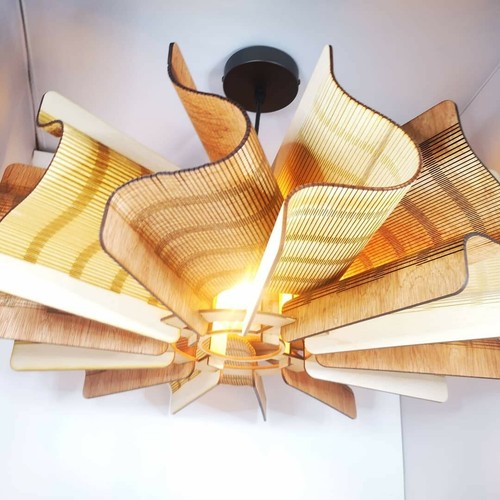 Suspension lustre bois made - suspension,