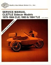 Harley Davidson Sidecars Side Car Service Manual 1979 - 1984  OEM  99485-84