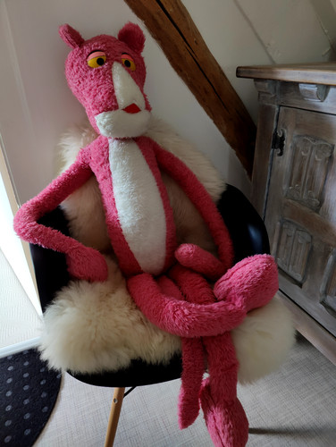 Peluche panthère rose pink - peluche,
