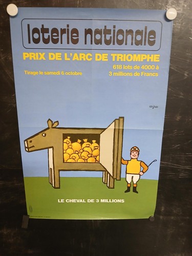 Affiche loterie savignac - affiche,