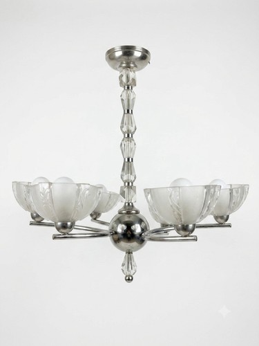 Lustre art déco verre - art,