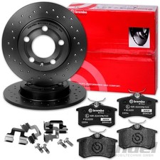 BREMBO Disques de Frein + Revêtements Arrière pour Audi A1 A3 Leon Fabia Octavia