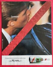 Publicité de presse: Alcool  Champagne Cordon Rouge G.H MUMM & ARCOFLAM 1990