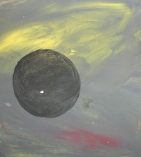 Tableau ancien abstrait