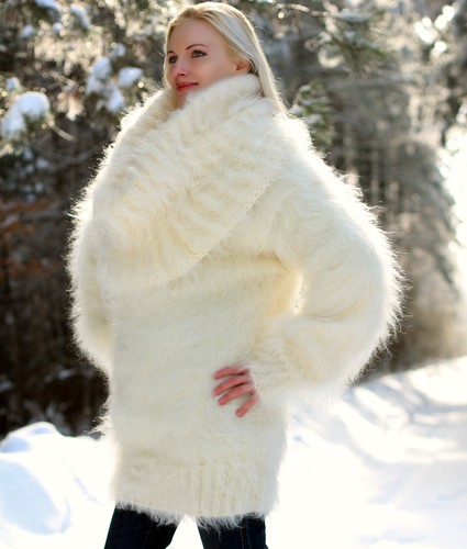 Ivory cowl neck - , fuzzy