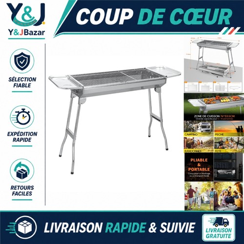 Barbecue charbon pliable