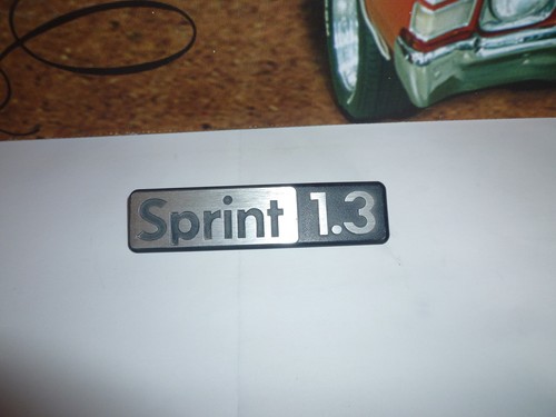 Sigle insigne logo aluminium
