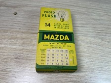 MAZDA - Boîte de 4 ampoules PHOTO FLASH 14 neuves - Complète