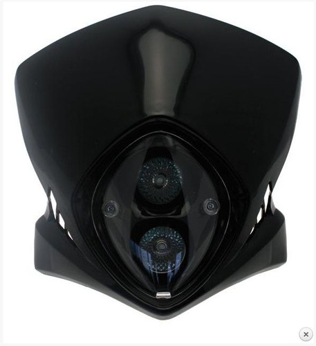 Plaque phare moto double - plaque,