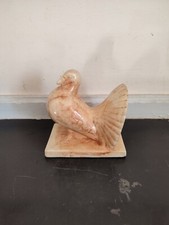 Serre-livres paon en faïence