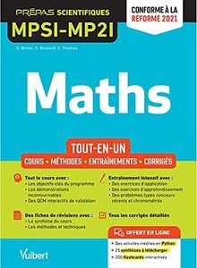 Mathématiques mpsi mp2i - mathématiques,