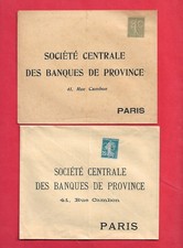 PERFORES  LOT DE 2 LETTRES