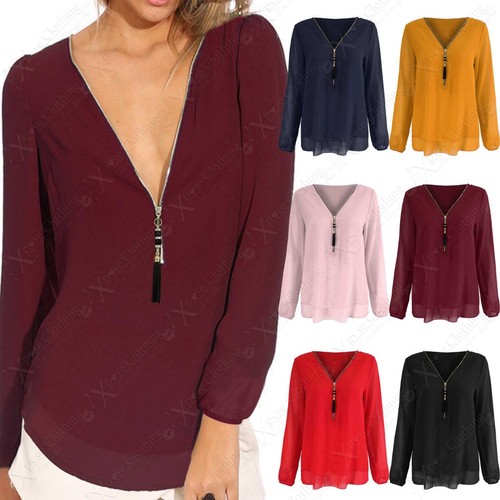 Nouveau chemisier femme col - femme, v