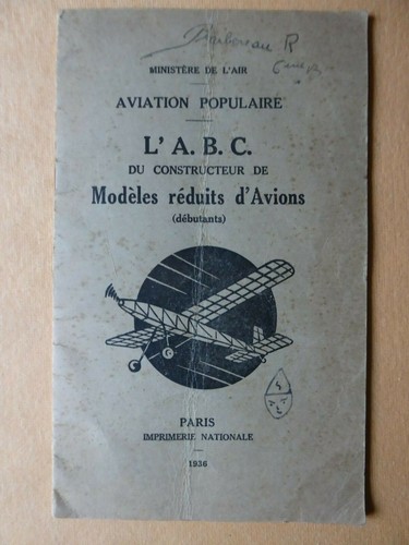 1936 aviation populaire abc - 1936, du