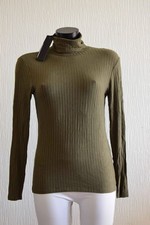 Pull col roulé Kaki