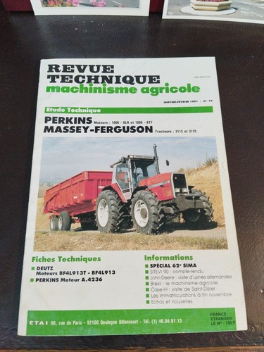 Revue technique machinisme - revue,