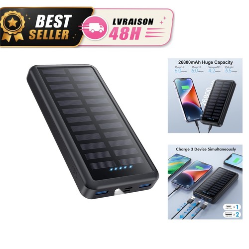 Batterie externe solaire - batterie,