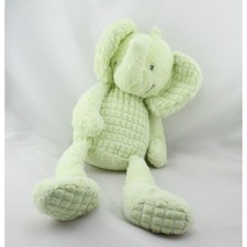 Grand Doudou éléphant vert