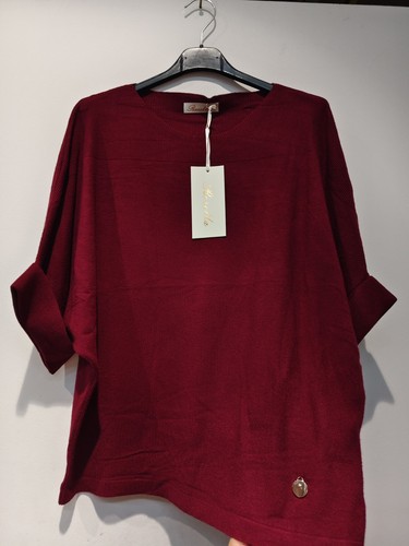 Rosella pull femme bordeaux