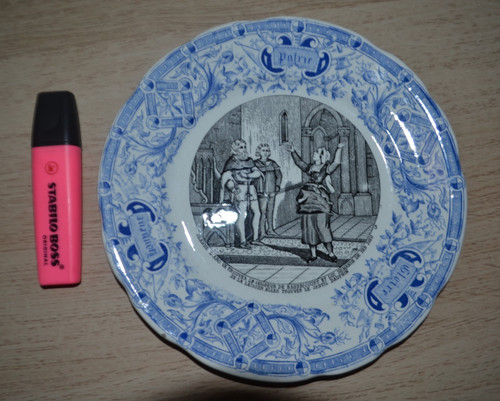 Assiette illustrée jeanne - assiette, "jeanne