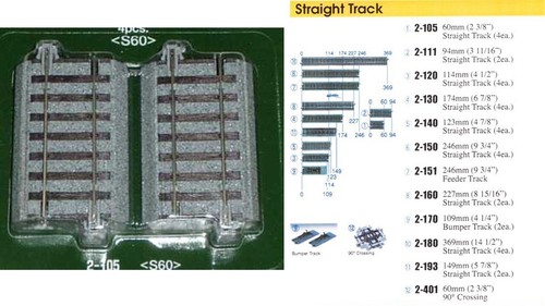 105rails ballastés 60mm - ballastés,