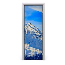 Tulup Autocollant de porte 75x205 cm autocollant - Paysage de montagne d'hiver