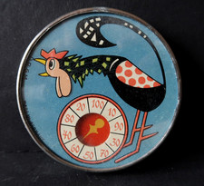 Jeu Ancien Roulette de Poche 6,8Cm Excellent Etat Germany 1920-1930