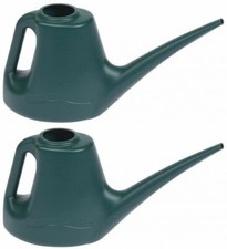 2X Strata Woodstock Jardin Pratique Intérieur Arrosoir En Plastique 1L - Vert