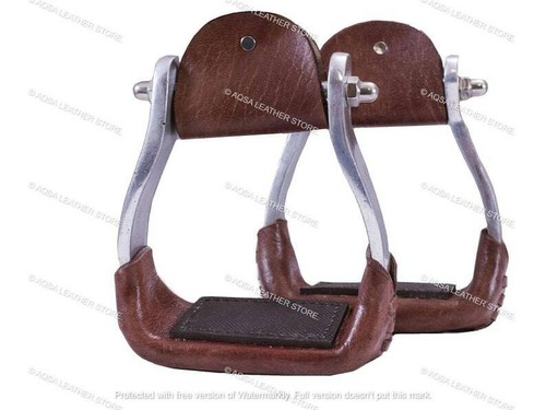 étriers selle cuir - de,