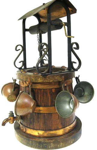 Bouteille liqueur bois - en,