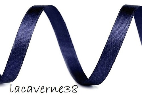 10m ruban satin bleu - 1/5/10m,
