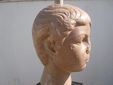 Lampe sculpture buste enfant