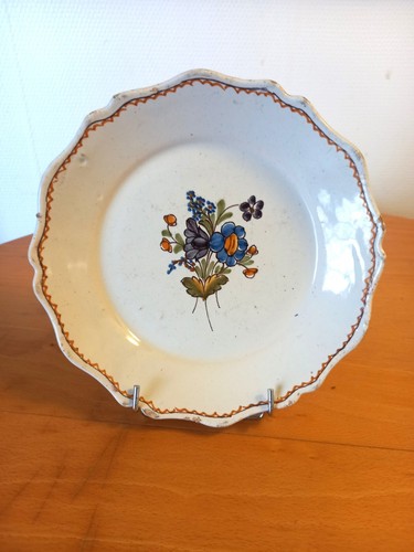 Assiette faïence nevers - faïence, :