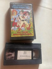 CASSETTE VIDÉO VHS DESSIN ANIMÉ LES TROIS MOUSQUETAIRES 1988 POLNAREFF