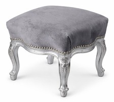 Pouf Baroque Argent –