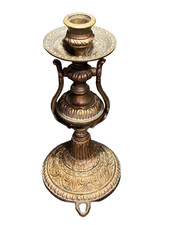 Ancien bougeoir de bateau à balancier en bronze