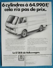 Publicité Papier - Volkswagen Utilitaire L.T. 28 B De 1983